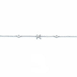 S 1009 - Brazalete Letra K Diamantes Pavé