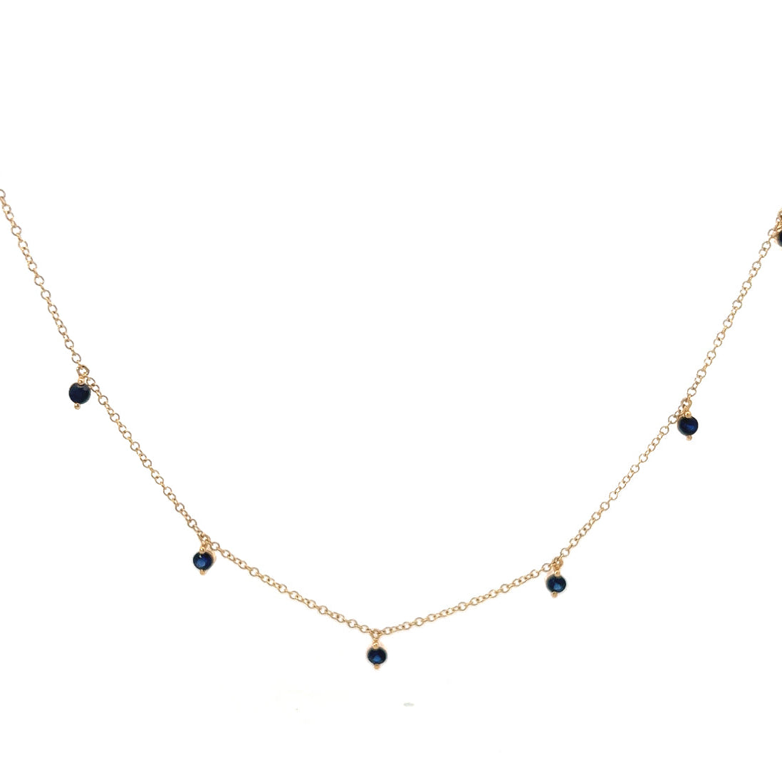 S 2579 - Collar Zafiros Round Movimiento