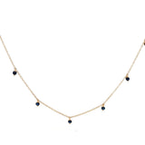 S 2579 - Collar Zafiros Round Movimiento