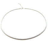 S 3054 - Riviera infinita diamantes round en bisel extensión asas