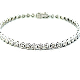 S 3068 - Pulsera Diamantes Round en Bisel