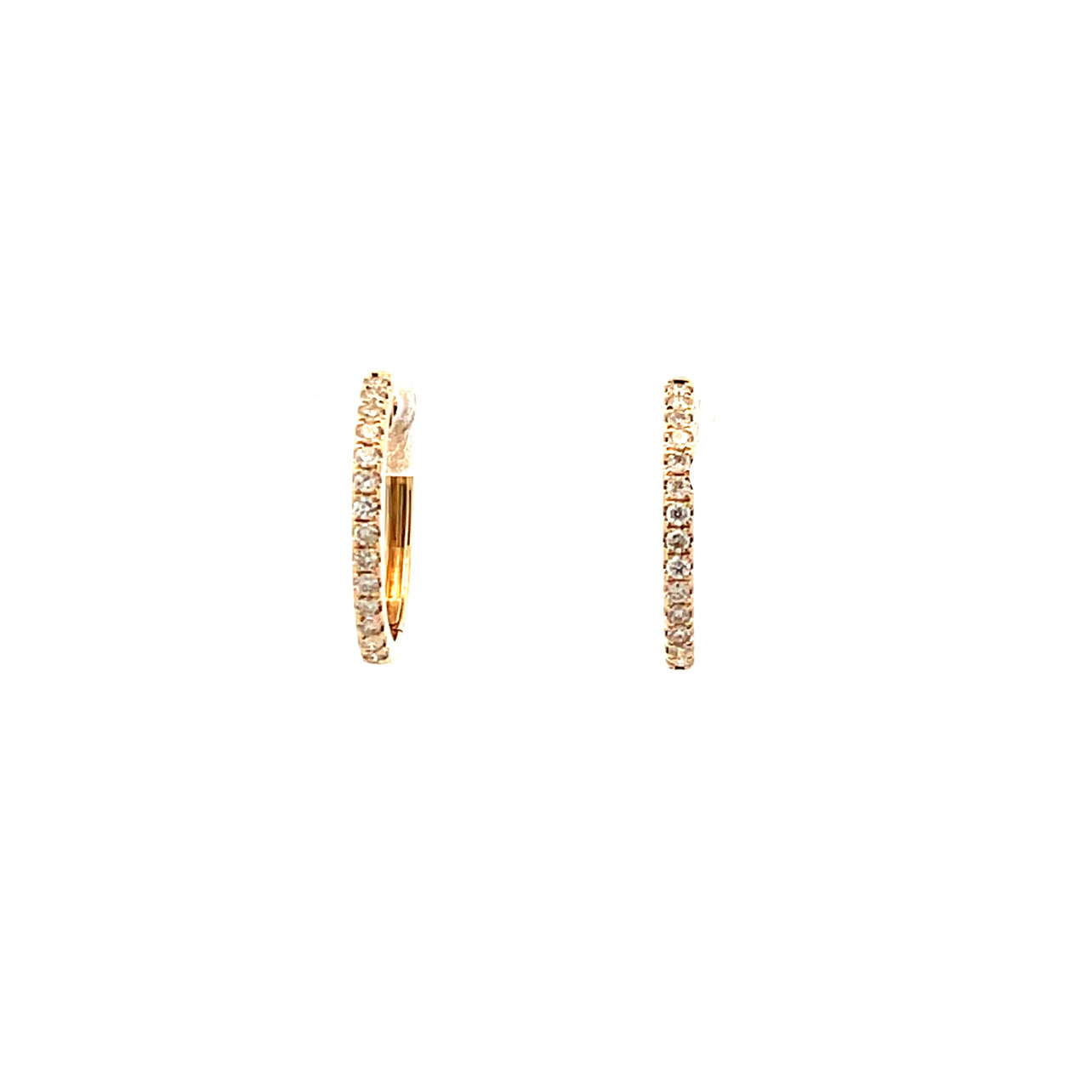 S 2946 - Arracadas Mini Diamantes Round Oro Amarillo