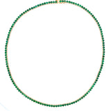 GS 564 - Gargantilla tennis esmeraldas round en uñas