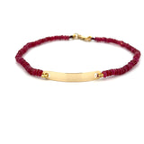 T 727 2828 - Pulsera Esclava Hilo Rubíes