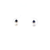 T 812 2994 - Broqueles Baby Zafiros y Perla