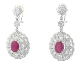 SG 221 - Aretes Cocktail Rubí Oval