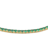 GS 565 - Gargantilla tennis esmeralda y diamantes infinito