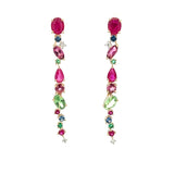 S 3351 - Aretes Largos Colorfull