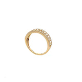 S 3356 - Anillo Baguettes Centrales Con Doble Halo Round