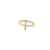 S 3357 - Anillo De Esferas Con Cruz Central