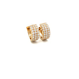 S 3373 - Arracadas Mini Diamantes Pavé