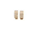S 3373 - Arracadas Mini Diamantes Pavé