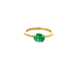 T 870 3306 - Solitario Esmeralda Oval