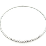 S 3284 - Gargantilla diamantes round en bisel