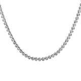 S 3054 - Riviera infinita diamantes round en bisel extensión asas