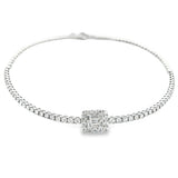 SG 216 - Gargantilla choker de diamantes baguettes y round