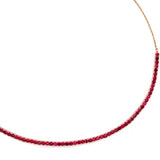 AR 149 - Gargantilla tennis rubies  ajustable