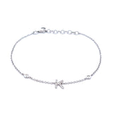 S 1009 - Brazalete Letra K Diamantes Pavé