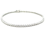S 3046 - Brazalete Tennis Diamantes Round en Bisel