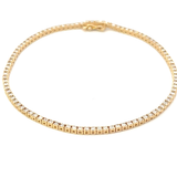 S 2185 - Brazalete Tennis Eternity Diamantes Oro Amarillo