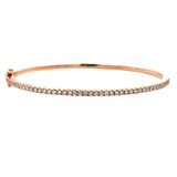 S 2229 - Aro Rígido Diamantes Oro Rosa