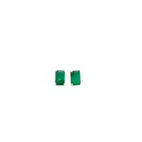 T 199 1140 - Broqueles Esmeraldas Rectangular