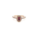 T 0169-2 - Anillo Rubelita Oval Oro Rosa