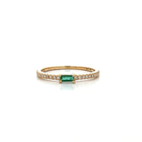 S 3316 - Anillo Esmeralda y Diamantes