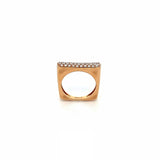 A 177 - Anillo Geométrico Diamantes Pavé
