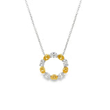 Pendant círcullo diamantes