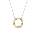 Pendant círcullo diamantes