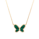 Pendant mariposa malaquita