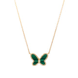 Pendant mariposa malaquita