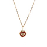 Pendant Sagrado Corazón rubíes