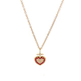Pendant Sagrado Corazón rubíes