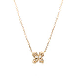 Pendant flor diamantes