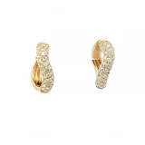 S 3371 - Arracadas Onda Diamantes Pavé