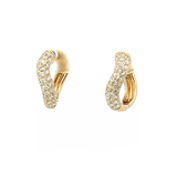 S 3371 - Arracadas Onda Diamantes Pavé