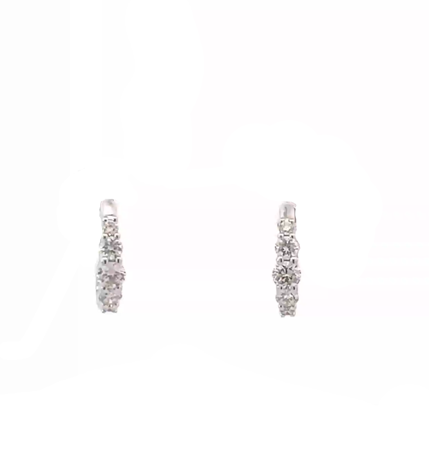 S 3162 - Arracadas Mini Diamantes Round Graduales