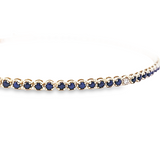Brazalete Tennis Lapislázuli y Diamantes