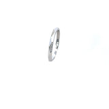 Anillo Liso Vetas De Diamantes