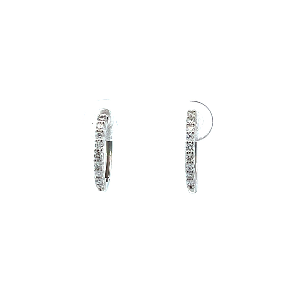 S 2842 - Arracadas Tipo Huggies de Diamantes