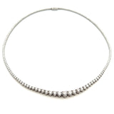 D 537 - Gargantilla Tennis de Diamantes Round Graduales