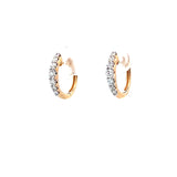 S 2938 - Arracadas Diamantes Round en Gradación