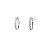 S 2842 - Arracadas Tipo Huggies de Diamantes