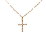 S 3253 - Cruz Diamantes Round en Bisel