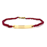 T 726 2828 - Pulsera Esclava Hilo Rubíes