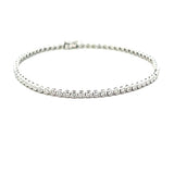 S 3046 - Brazalete Tennis Diamantes Round en Bisel