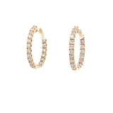 S 3170 - Arracadas Oro Amarillo Diamantes In and Out