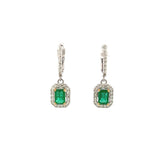 GS 467 - Aretes Esmeralda y Arracada Diamantes